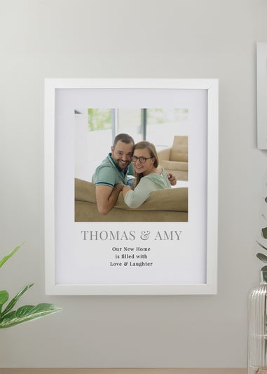 Personalised Memento Company Square Photo Upload White Poster Frame
