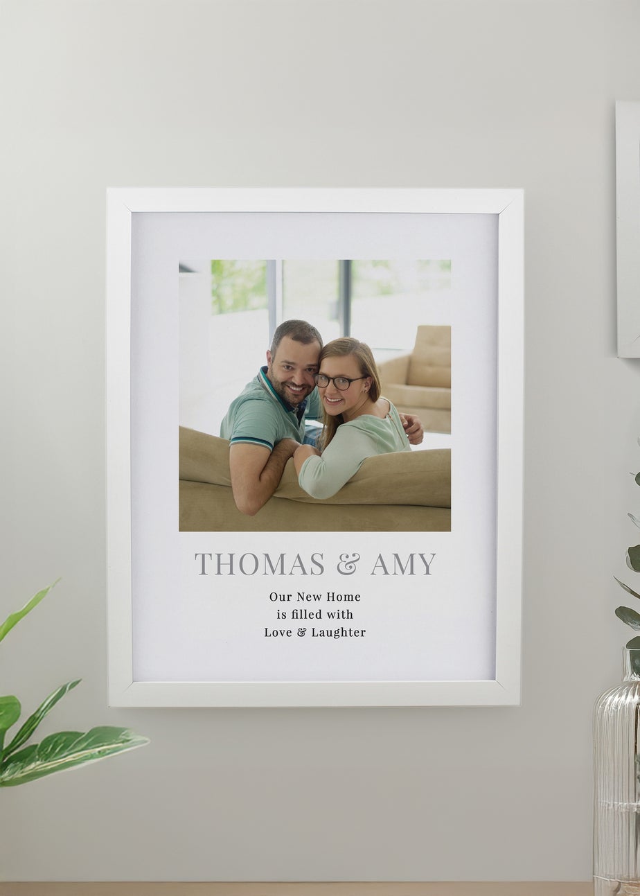 Personalised Memento Company Square Photo Upload White Poster Frame