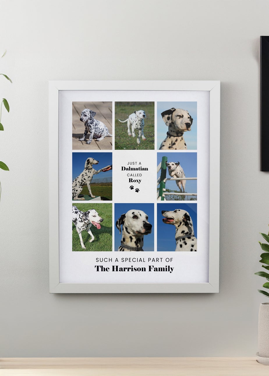 Personalised Memento Company Pet Multi Photo Upload White Framed Print