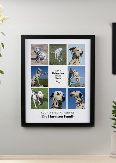 Personalised Memento Company Pet Multi Photo Upload Black Framed Print