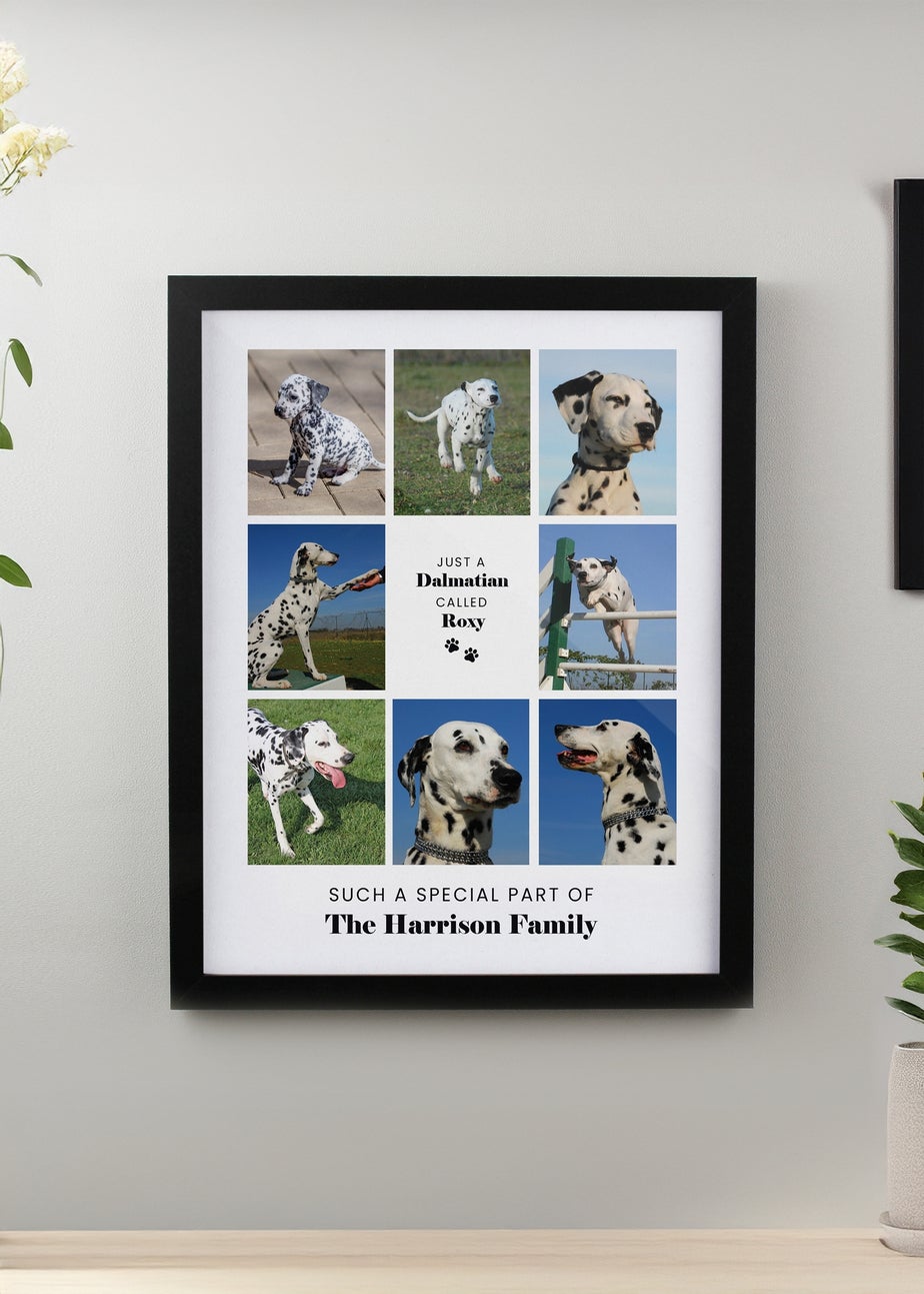 Personalised Memento Company Pet Multi Photo Upload Black Framed Print