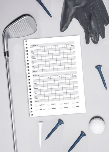 Personalised Memento Company Blue A5 Golf Log Book