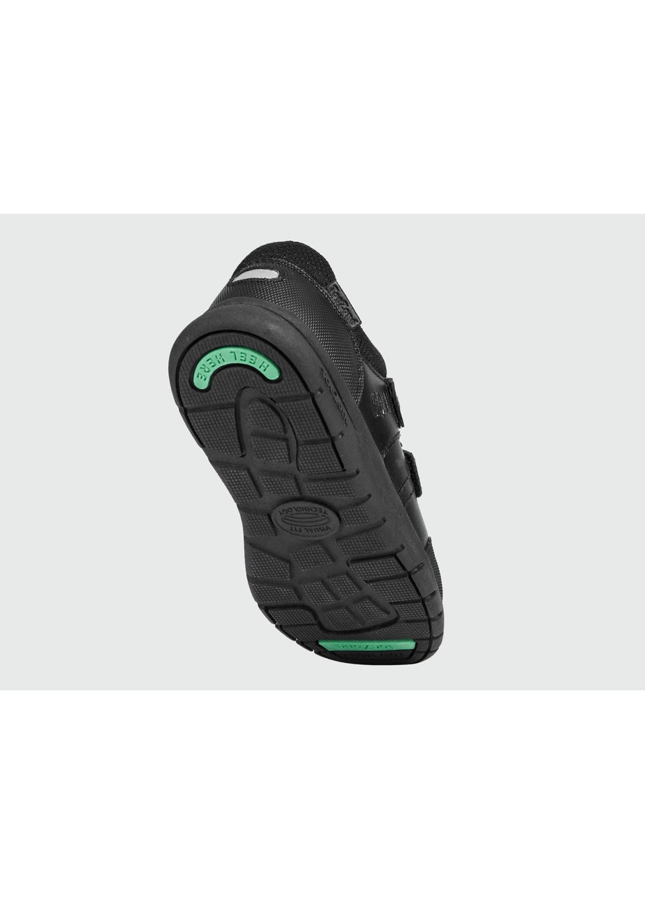 ToeZone Boys Black Strike Football Rip Tape School Shoes