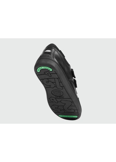 ToeZone Boys Black Oliver Smart Ortholite School Shoes