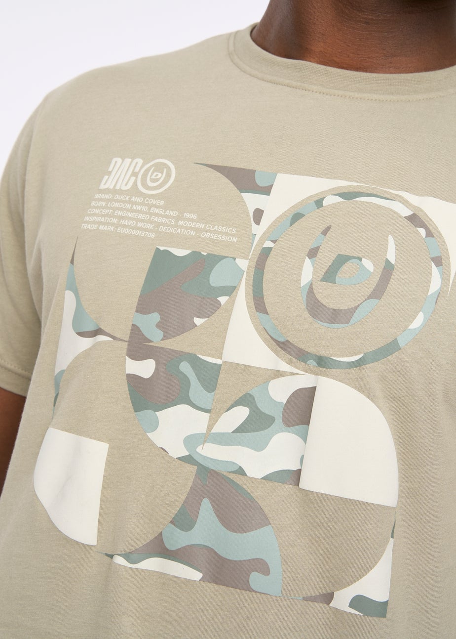 Duck & Cover Sage Camshapes T-Shirt