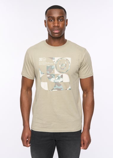 Duck & Cover Sage Camshapes T-Shirt