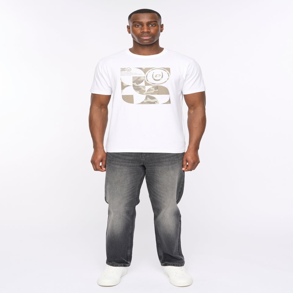 Duck & Cover White Camshapes T-Shirt
