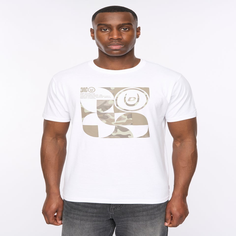 Duck & Cover White Camshapes T-Shirt