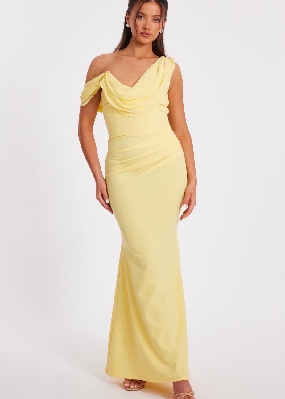 Bridesmaid Very Jarlo Veronica Beard Dresses Veronica Beardsanderson Cowl Neck Maxi Slip Dress Color: Yellow Size: Bridesmaid Very Jarlo Veronica Beard Dresses Veronica Beardsanderson Cowl Neck Maxi Slip Dress Color: Yellow Size: