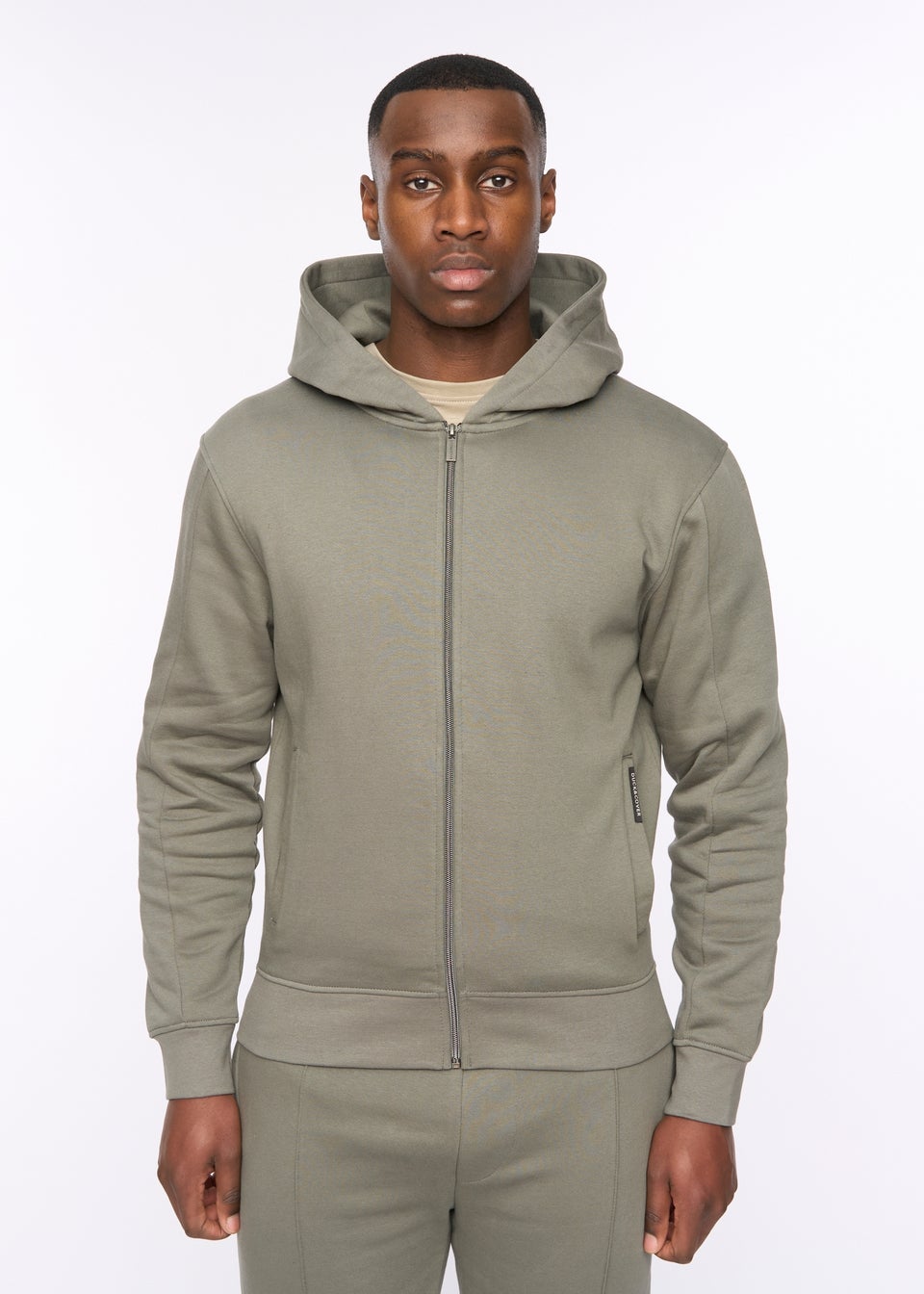 Duck & Cover Green Slate Chemtars Zip Thru Hoodie