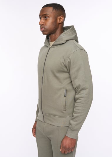 Duck & Cover Green Slate Chemtars Zip Thru Hoodie