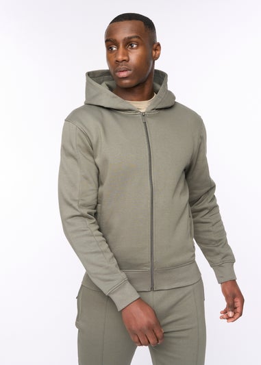 Duck & Cover Green Slate Chemtars Zip Thru Hoodie