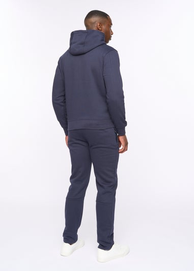 Duck & Cover Navy Chemtars Zip Thru Hoodie
