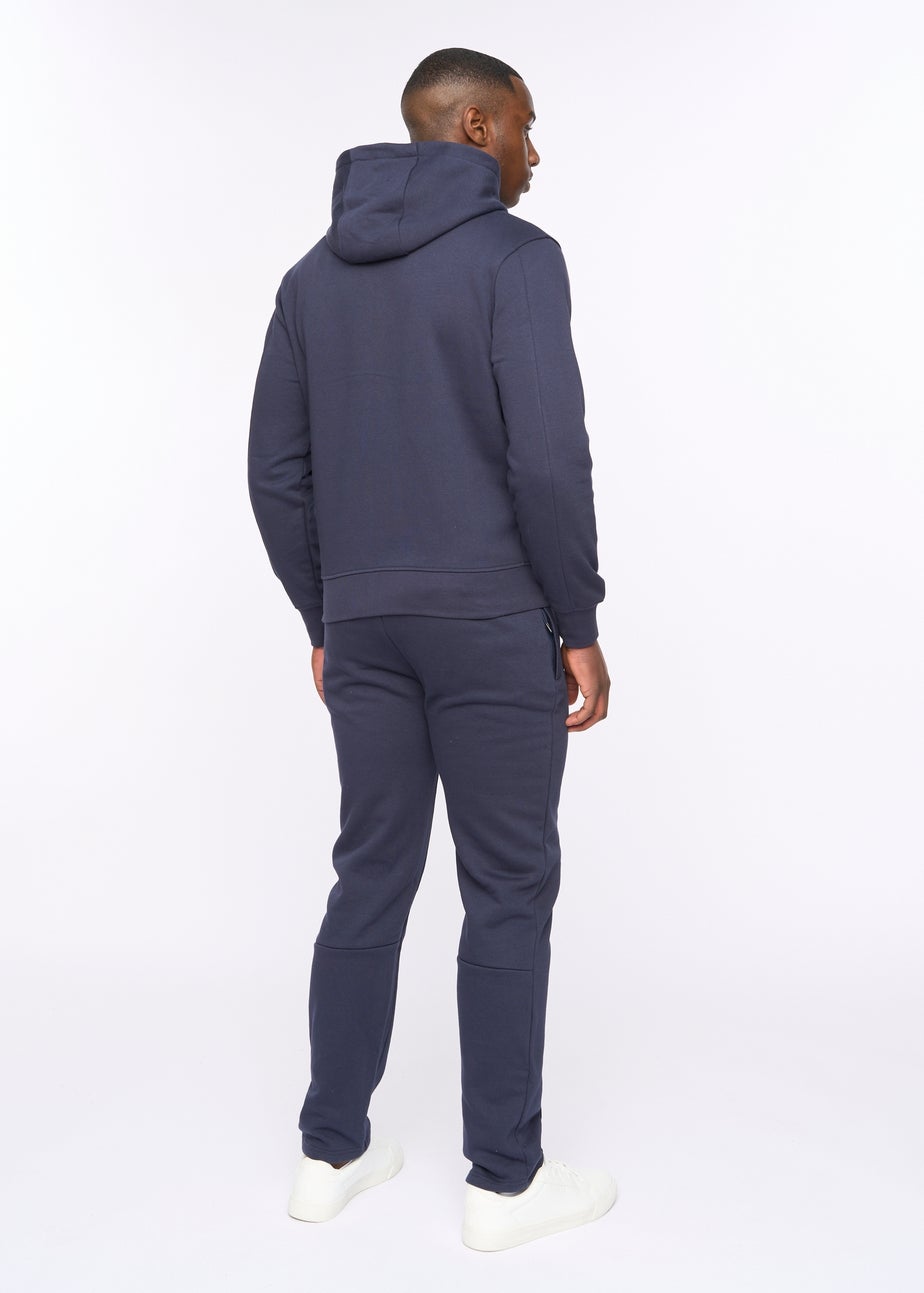Duck & Cover Navy Chemtars Zip Thru Hoodie