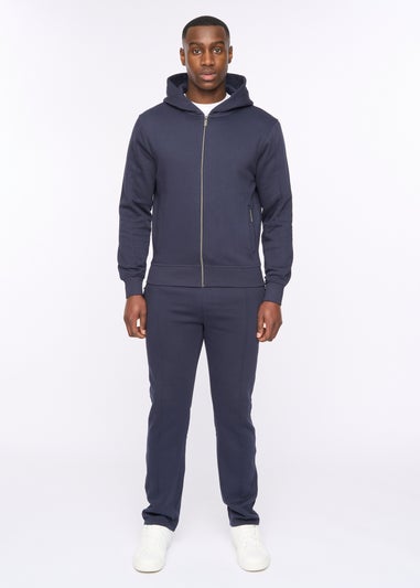 Duck & Cover Navy Chemtars Zip Thru Hoodie