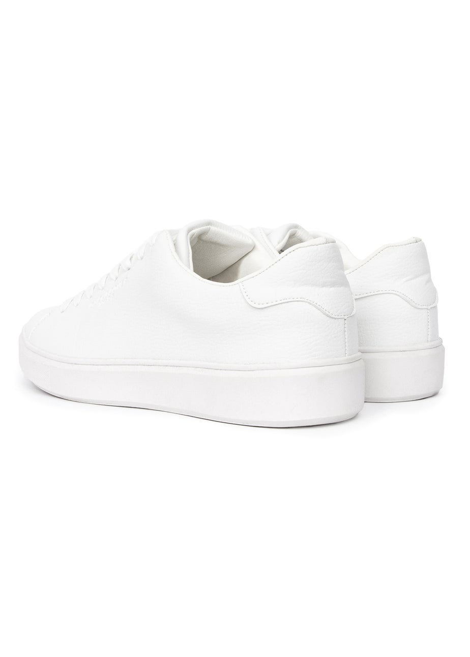 Duck & Cover White Kremes Trainers