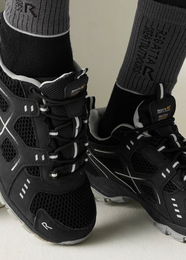 Regatta Black Cyberspace Lady Vendeavour Waterproof Isotex Walking Shoes