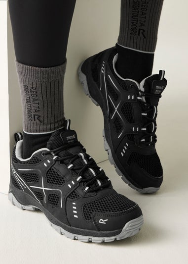 Regatta Black Cyberspace Lady Vendeavour Waterproof Isotex Walking Shoes