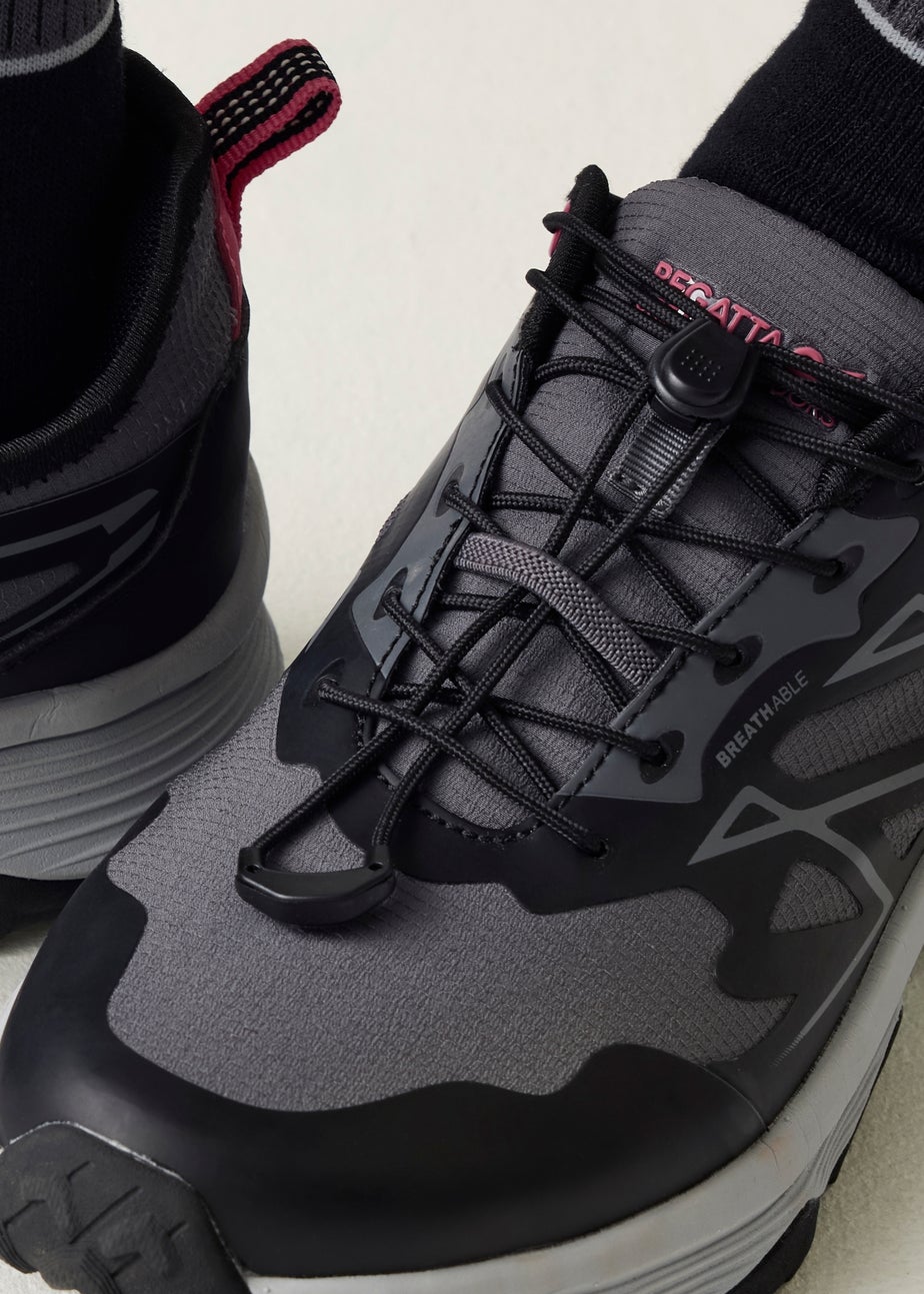 Regatta Seal Grey Peach Bloom Blaze Water Repellent Trainers