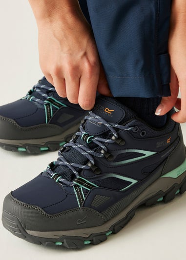 Regatta Navy Aruba Blue Holcombe Low III Waterproof Breathable Isotex Walking Shoes