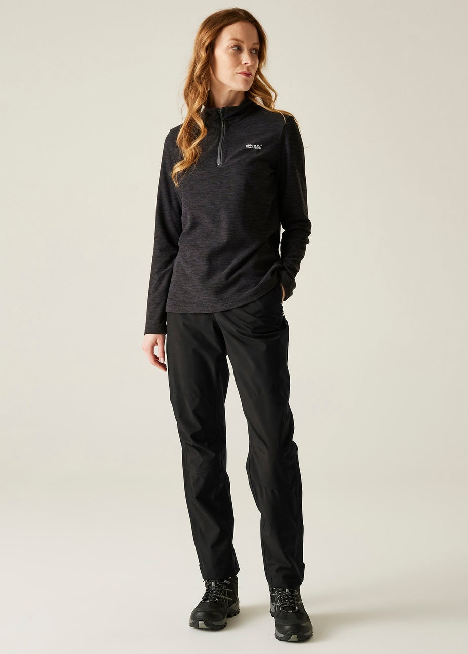 Regatta Black Highton Waterproof Breathable Isotex Stretch Overtrousers