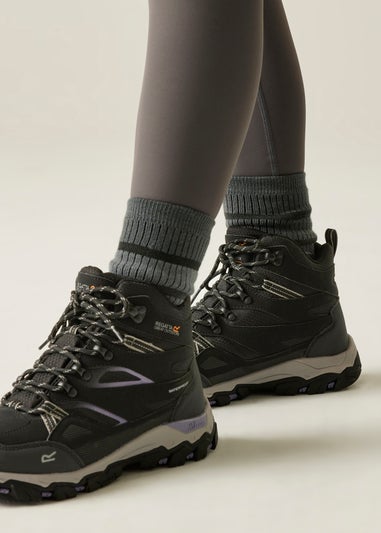 Regatta Black Purple Sage Holcombe III Waterproof Breathable Isotex Walking Boots