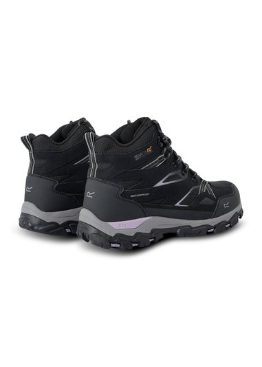 Regatta Black Purple Sage Holcombe III Waterproof Breathable Isotex Walking Boots