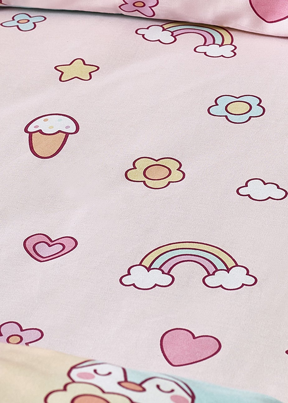 Catherine Lansfield Kids Pink Forever Together Fitted Sheet