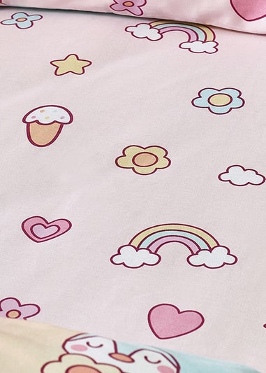 Catherine Lansfield Kids Pink Forever Together Fitted Sheet
