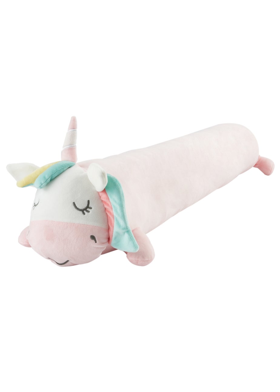 Catherine Lansfield Pink Cuddle Friends Unicorn 3D Cushion (90x15cm)