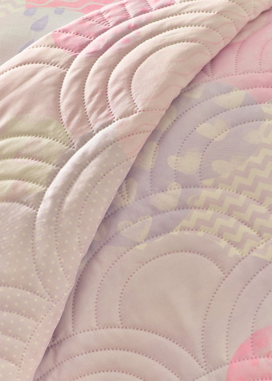 Catherine Lansfield Kids Soft Cloud Pink Pastel Bedspread (150x200cm)