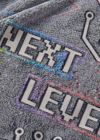 Catherine Lansfield Game Over Glow in the Dark Cosy Fleece Blanket Throw (130x170cm)