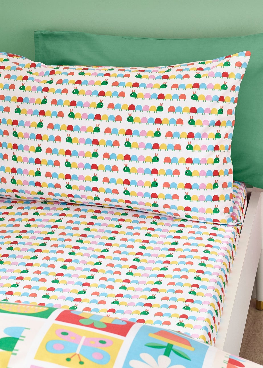 Catherine Lansfield Kids Curious Caterpillar Bright Fitted Sheet