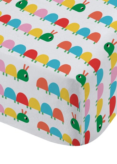 Catherine Lansfield Kids Curious Caterpillar Bright Fitted Sheet