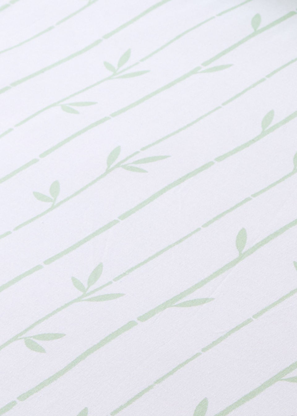 Catherine Lansfield Kids Panda Paws White Green Fitted Sheet