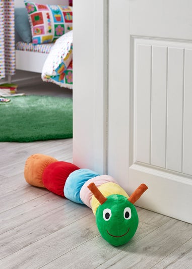 Catherine Lansfield Kids Bright Charlee Caterpillar 3D Shaped Cushion