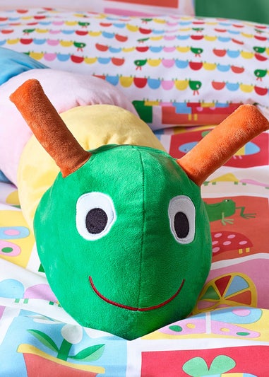 Catherine Lansfield Kids Bright Charlee Caterpillar 3D Shaped Cushion