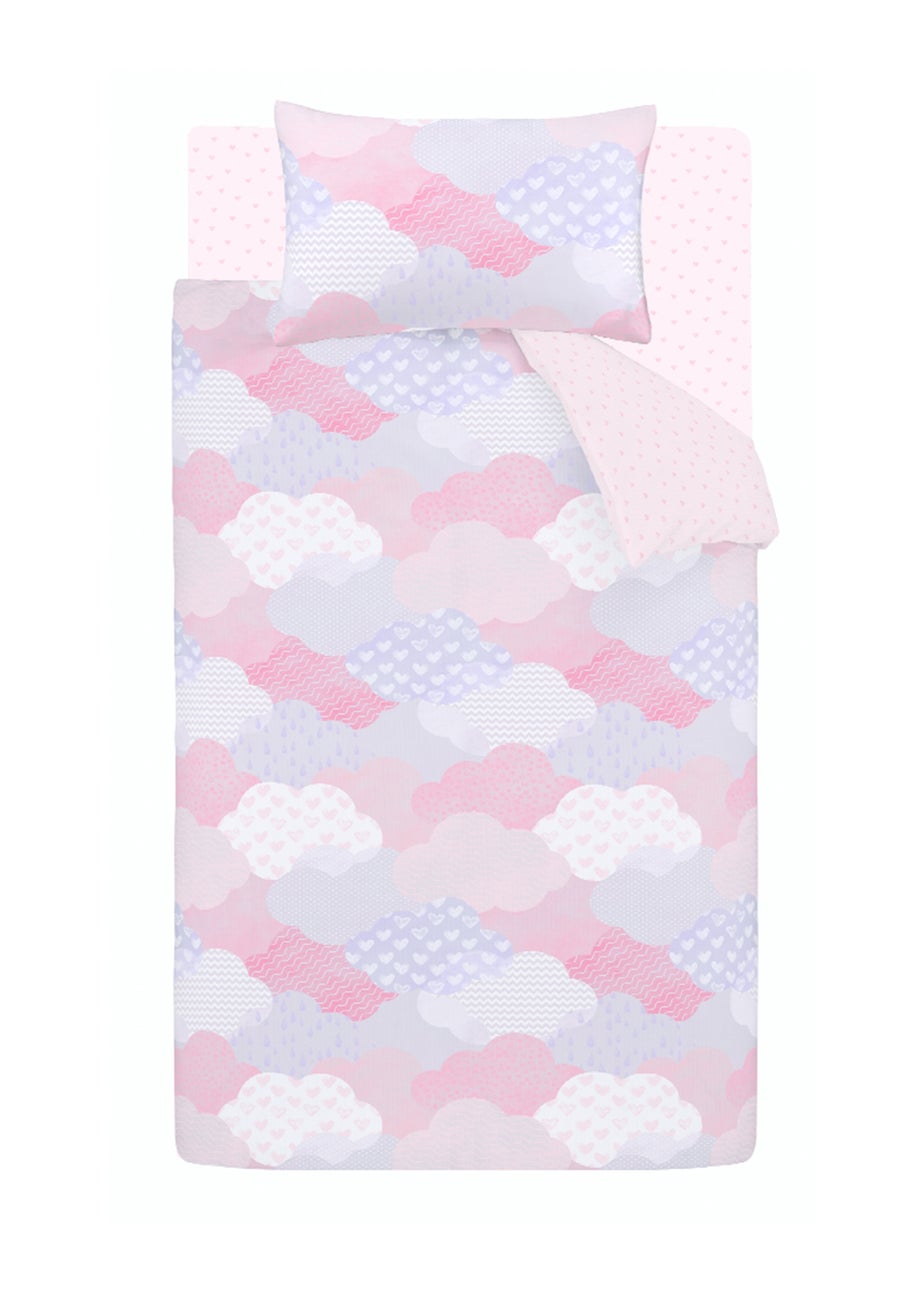 Catherine Lansfield Kids Soft as a Cloud Duvet Cover Set Pink