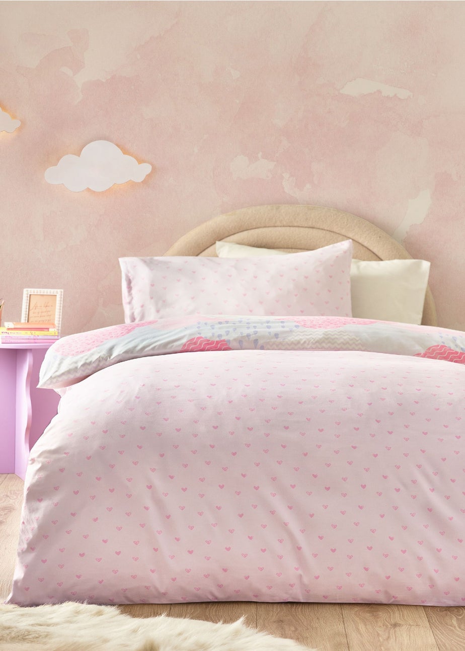 Catherine Lansfield Kids Soft as a Cloud Duvet Cover Set Pink