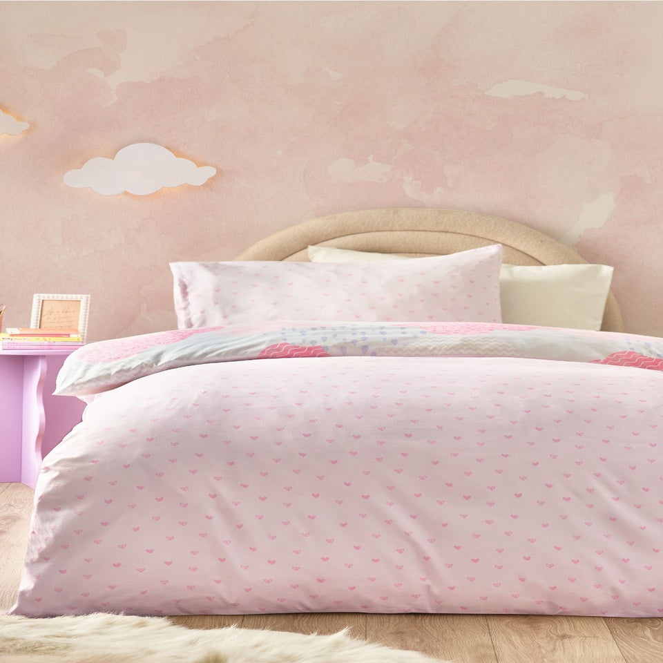 Catherine Lansfield Kids Soft as a Cloud Duvet Cover Set Pink