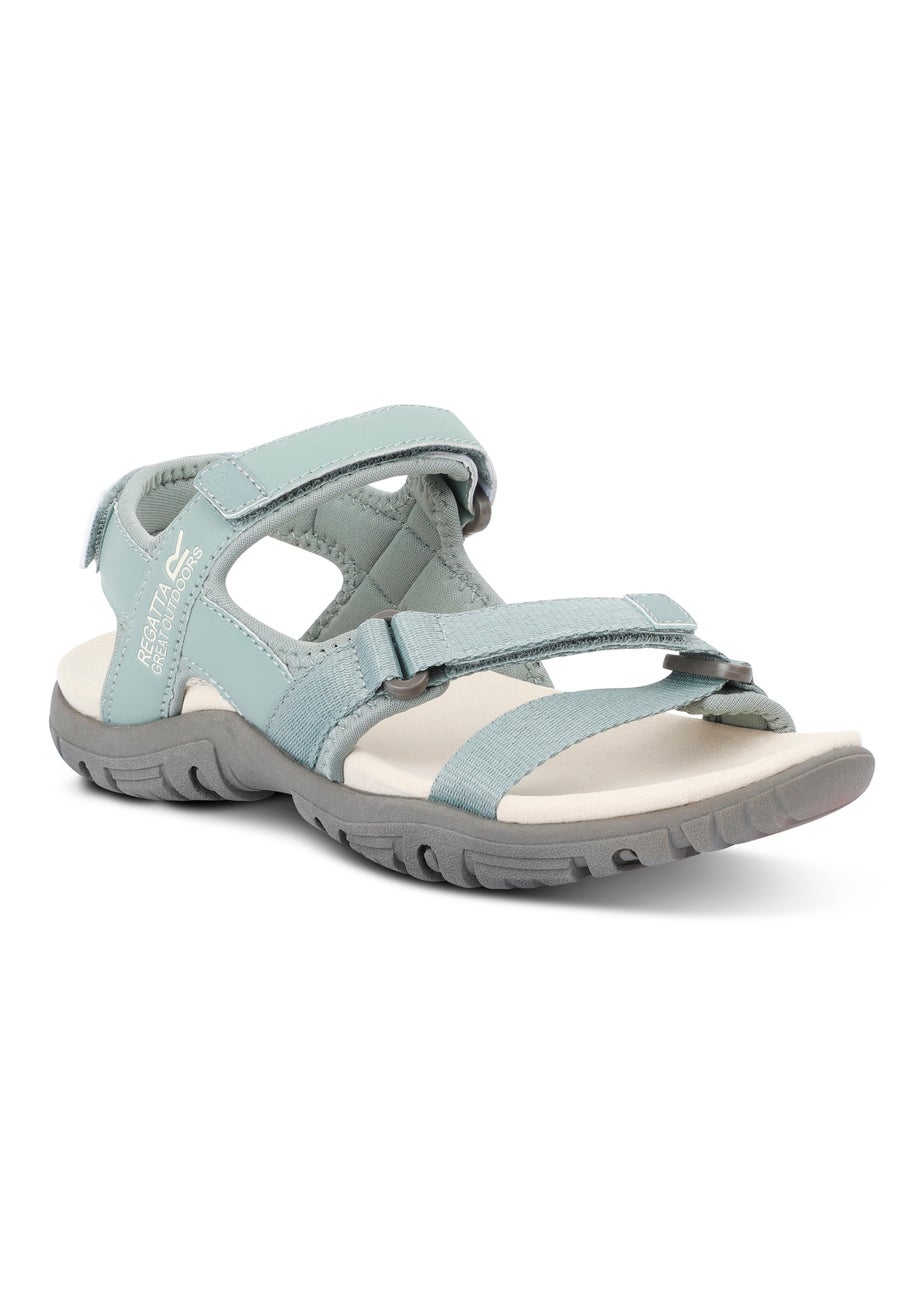 Regatta Sage Green Light Vanilla Santa Clara II Sandals