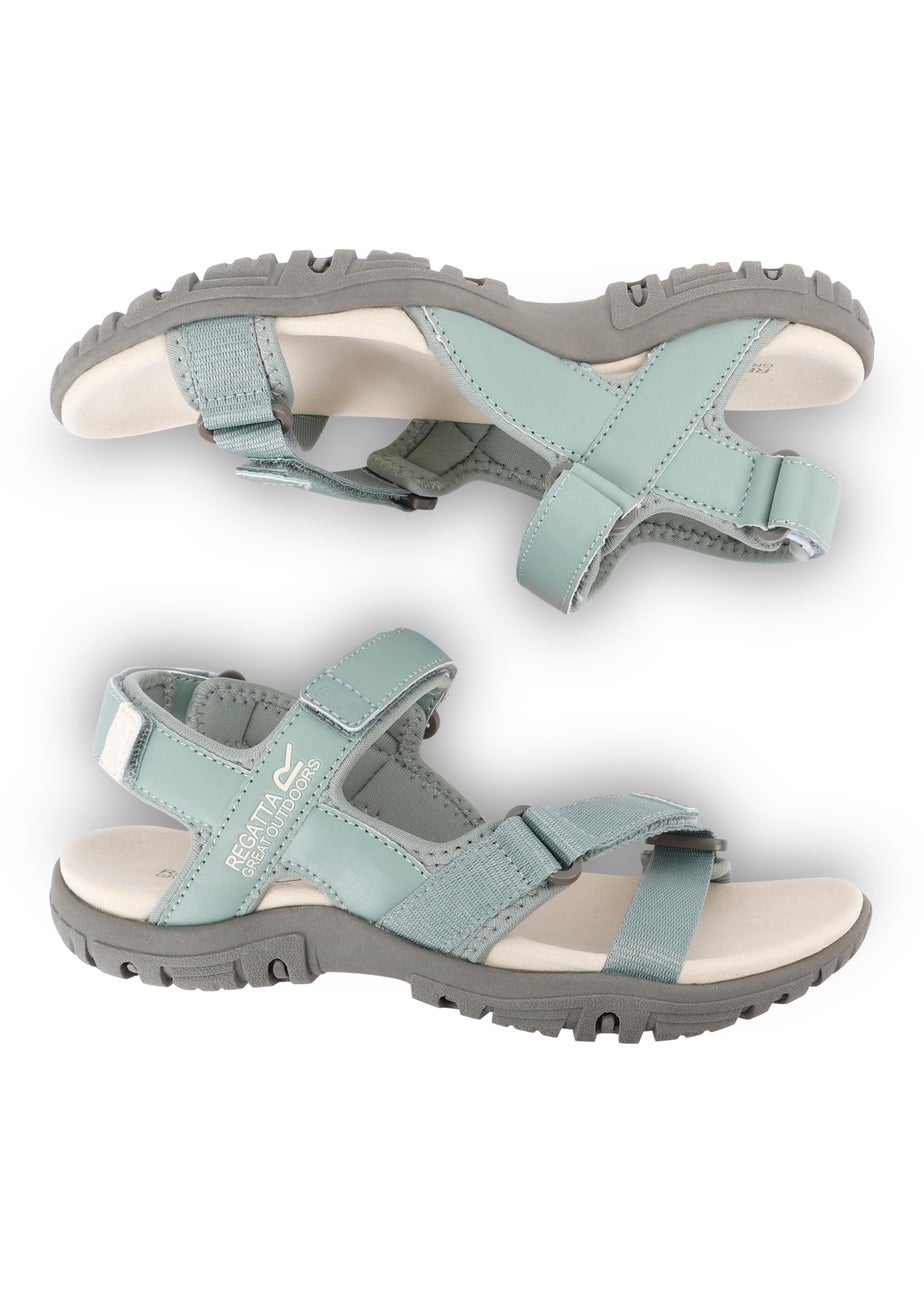 Regatta Sage Green Light Vanilla Santa Clara II Sandals