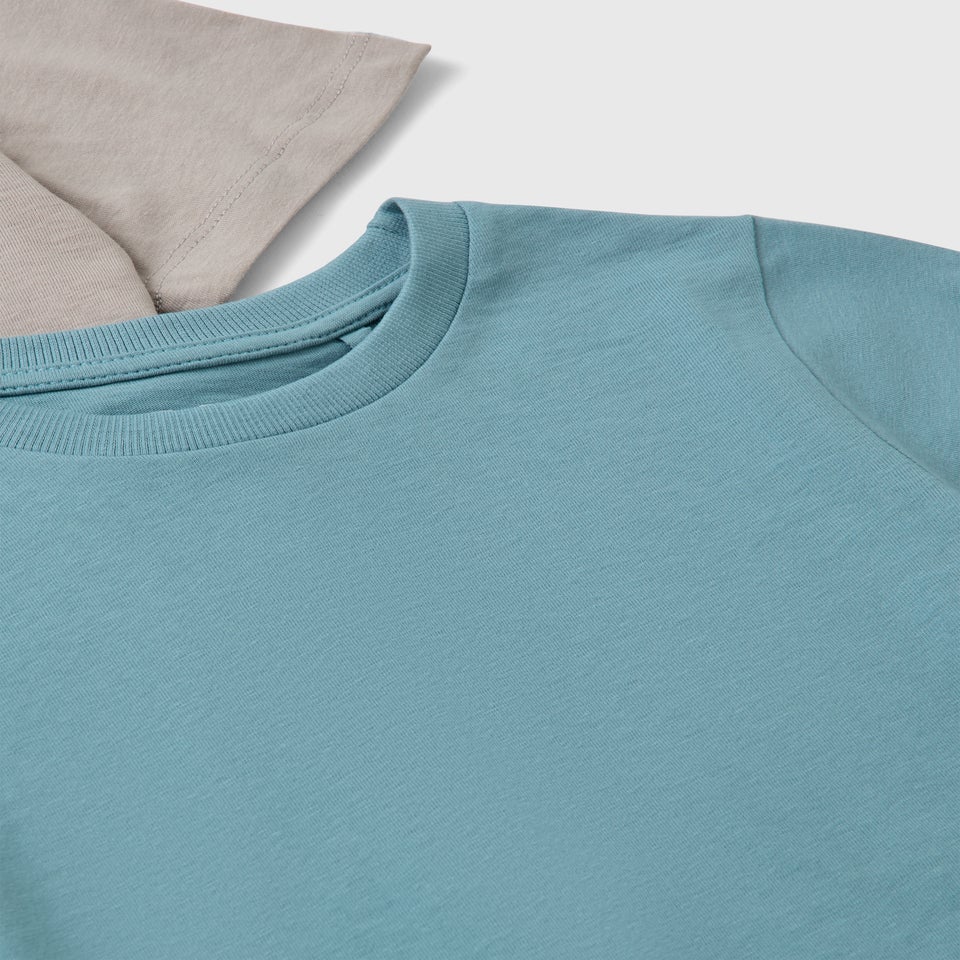 3 Pack Boys Multicolour Neutral Core T-Shirts (7-15yrs)