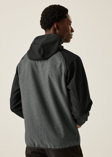 Regatta Black/Grey Arec III Water Repellent Softshell Jacket