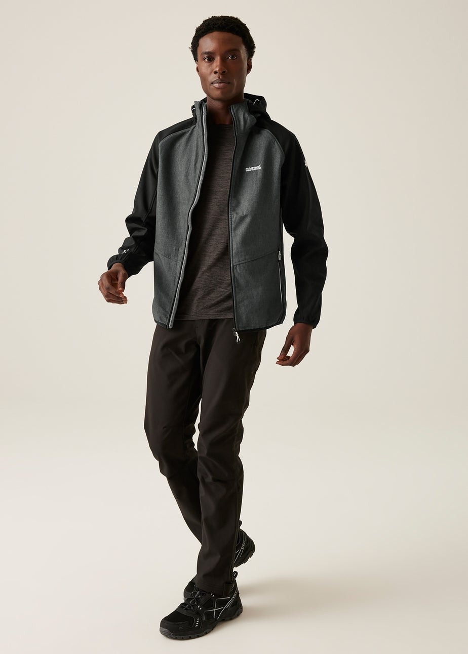Regatta Black/Grey Arec III Water Repellent Softshell Jacket