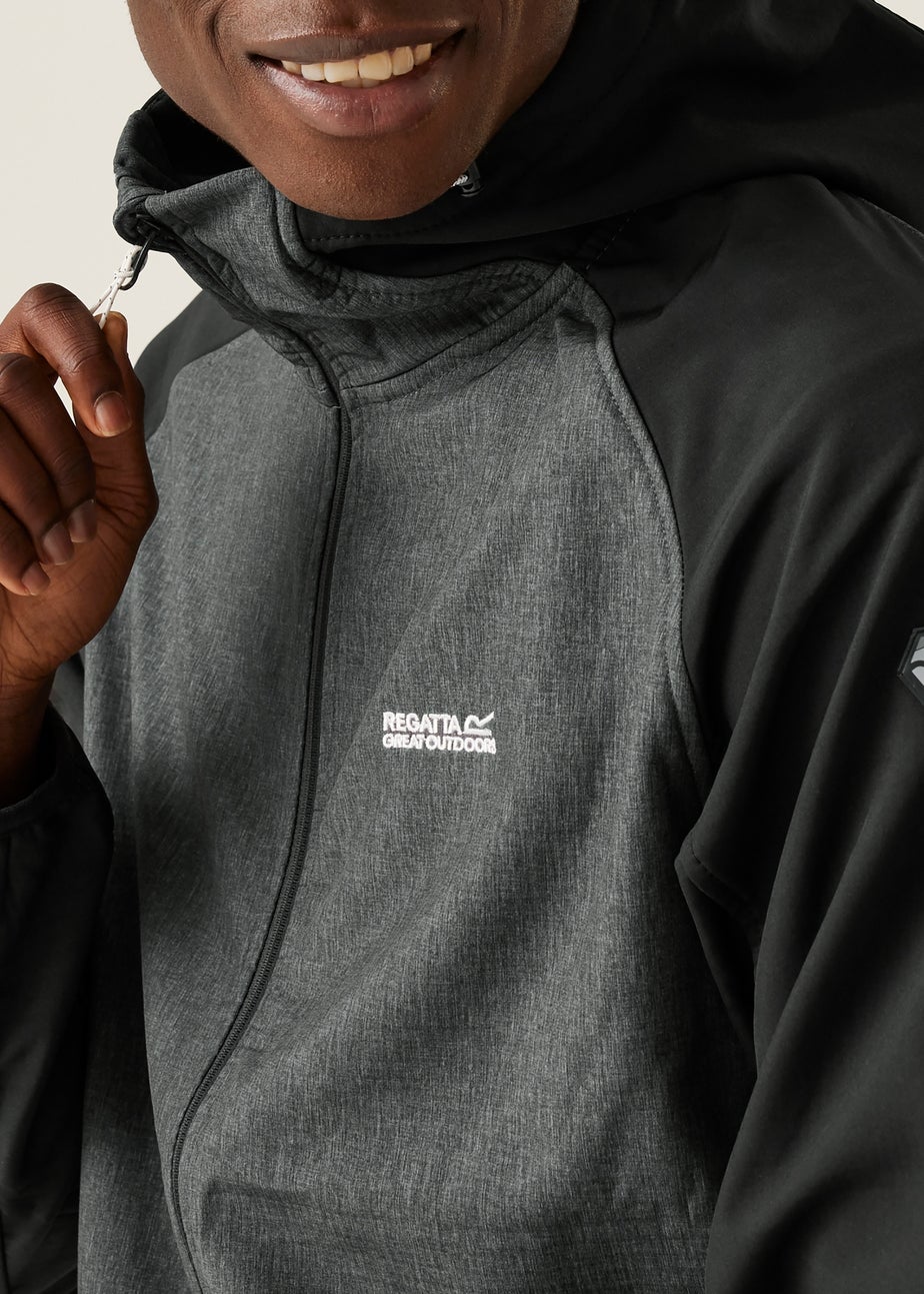 Regatta Black/Grey Arec III Water Repellent Softshell Jacket