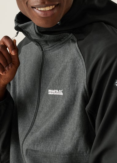 Regatta Black/Grey Arec III Water Repellent Softshell Jacket