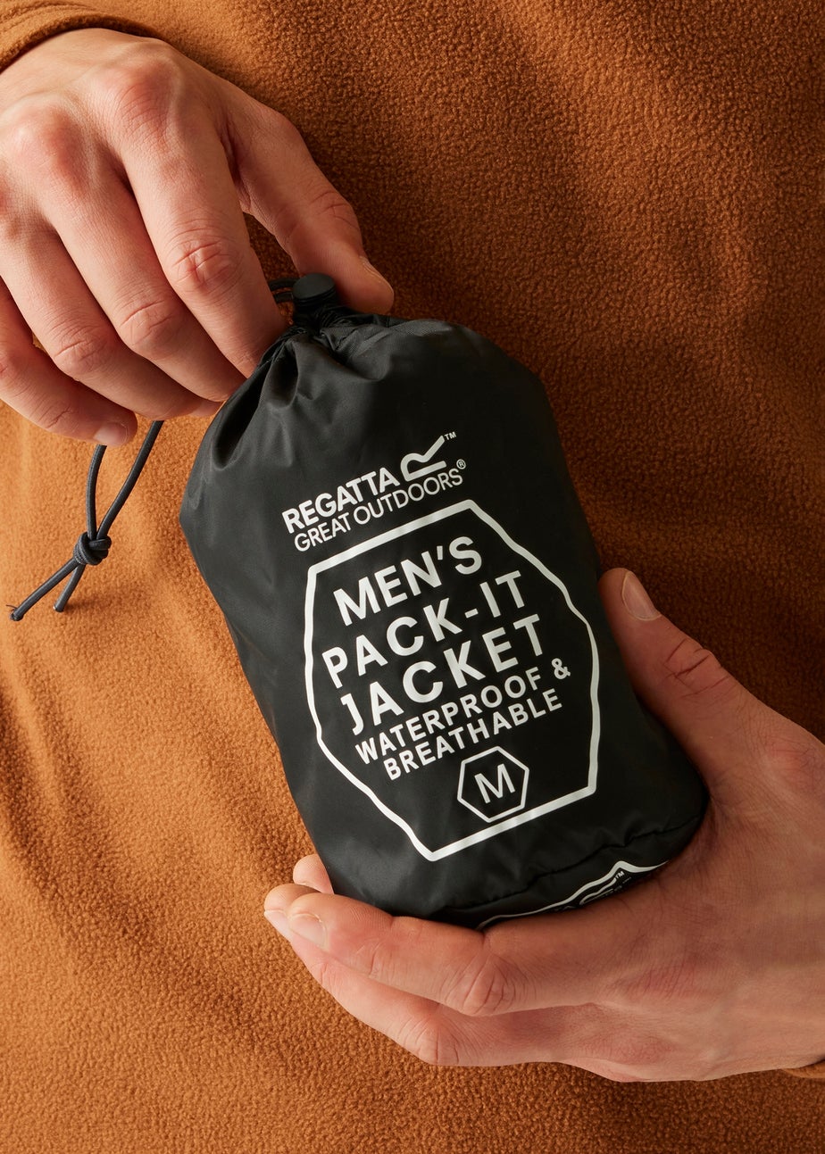 Regatta Black Pack It III Waterproof Breathable Isolite Jacket