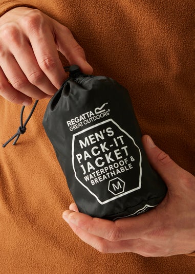 Regatta Black Pack It III Waterproof Breathable Isolite Jacket