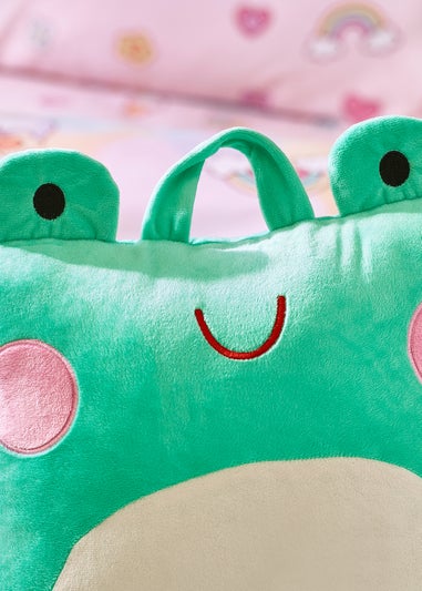 Catherine Lansfield Green Kids Fran the Frog Cuddle Cushion Back Rest